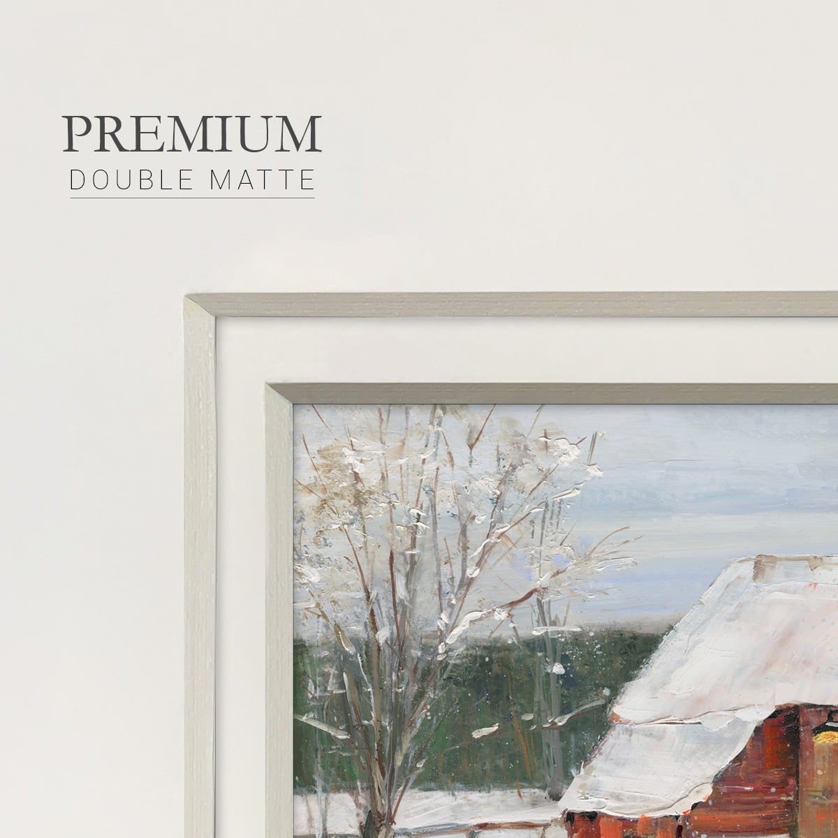 Christmas FarmyardPremium Framed Print