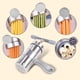 thumbnail image 4 of Máquina de pasta Manual, máquina exprimidora de pasta de acero inoxidable, máquina exprimidora de frutas y verduras, herramientas para hacer espagueti con 5 formas de pasta Adepaton HFP-0154, 4 of 7