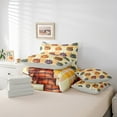 thumbnail image 5 of Erosebridal Chic Autumn Pumpkin Bed in a Bag King Size,Harvest Fruit Bed Set,Fall Grids Printed Bedding King Size,Lightweight Bedroom Decorative Reversible,7 Pieces, 5 of 7