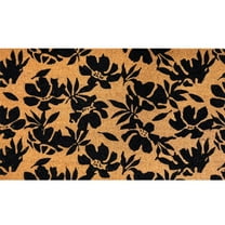 Briarwood Lane Black Flowers Coir Doormat 18 x 30
