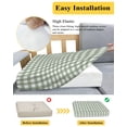 thumbnail image 5 of Sage Green Buffalo Plaid Couch Cushion Covers Stretch, Washable Sofa Seat Covers Individual Seat Cushion Sofa Slipcovers Farmhouse Green White Checkered Couch Cover Furniture Protector S-2PCS, 5 of 7