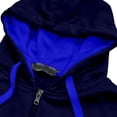 thumbnail image 5 of Qiyinn Men's Zip Up Hoodie Lightweight Baseball Raglan Hooded Sweatshirt, 5 of 7