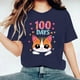 thumbnail image 3 of Camisetas de Cuello de Tripulación de Manga Corta para Mujeres Carta Impresa Camiseta 95% Poliéster 5% Spandex, Manga Corta Cuello Redondo Top Casual para Diario, 3 of 5
