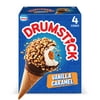 Drumstick Vanilla Caramel Sundae Cones, Kosher, 4 Count