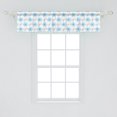 thumbnail image 2 of Ambesonne Floral Window Valance, Flourish Summer, 42" x 12", Pale Blue Dimgray, 2 of 3