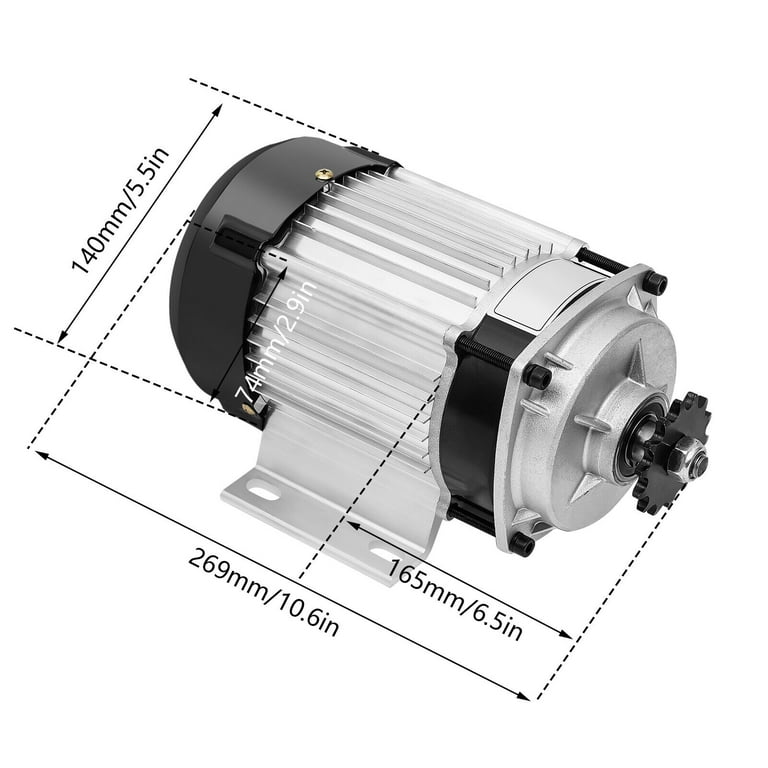 48V 750W Electric Brushless Geared Motor Kit for Tricycle E-Bike