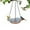 Red, variant on Hanging Bird Bath with Glass Bowl for Garden Patio Yard, Outdoor Hanging Birdbath Water Feature to Attract Hummingbirds & Wild Birds, Decorative Metal Garden Bird Bath,Blue
