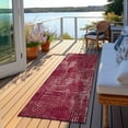thumbnail image 6 of Addison Rugs Chantille Indoor/Outdoor Transitional Geometric Burgundy Washable Runner Rug, 2'3" x 7'6", 6 of 6