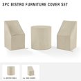 thumbnail image 4 of Juego de fundas para muebles Crosley Patio, 3 piezas, impermeables, color bronceado, 4 of 8