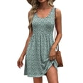 thumbnail image 1 of Vestido de verano WIHOLL 2025 sin mangas, verde primavera para mujer, 1 of 5