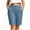 Gray, variant on hoksml Women's Bermuda Chino Shorts - Stretch Fabric with Button Closure and Pockets, Casual Work Shorts