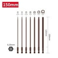 thumbnail image 6 of BUYISI Screwdrivers Screwdriver Bit 150mm H1.5-H6 Wide Size Range Magnetic Hex Head Screw Driver Tools Screwdriver Bits 4, 6 of 6