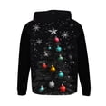 thumbnail image 4 of Sudadera con capucha para hombre, estilo casual, con cuello redondo, estampado de árbol de Navidad, manga larga, blusa de poliéster, 4 of 5