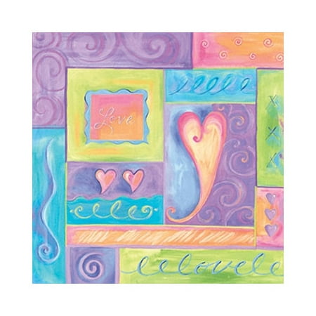 Art 4 Kids Daydream Hearts Contemporary Mount Art