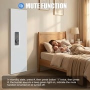 53.15 Wall Gun Cabinet, Biometric Fingerprint Hidden Safe With Dual Alarm System And Silent Mode, Gun Safes With 3 Adjustable Shelves, Magnetic Slot And Key Hook