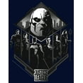 thumbnail image 2 of Men's Zack Snyder Justice League Darkseid Group Shot  Pull Over Hoodie Navy Blue Medium, 2 of 4