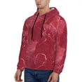 thumbnail image 2 of Hoodies for Men - Abstract White Red Gold Marble Texture Long Sleeve Comfrt Men'S Fashion Hoodies & Sweatshirts, Sweatshirts for Men Hoodies Pullover Clothing Clothes with Pouch, 2 of 7