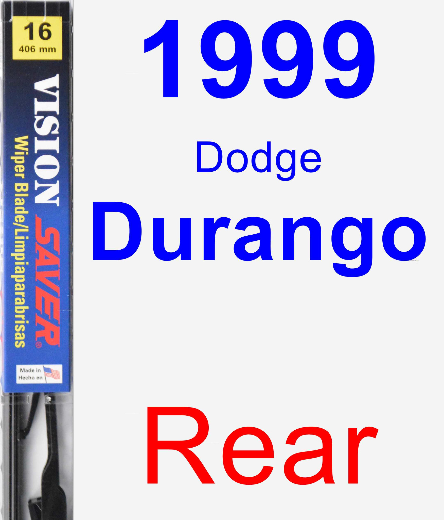 1998 Dodge Durango Rear Wiper Blade Vision Saver