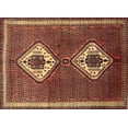 thumbnail image 1 of Ahgly Company Machine Washable Indoor Rectangle Traditional Bronze Brown Area Rugs, 2' x 4', 1 of 7