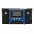 thumbnail image 1 of 12V/24V Solar Charge Controller 4 USB Ports 5V/2.5A Adjustable LCD Display for Home RV Boat 50A, 1 of 2