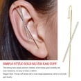 thumbnail image 3 of Minnieouse Ear Cuffs Rhinestone Oro Plata Pendiente Ganchos Adornos Pinch Perforado Pendientes Gancho para la oreja para accesorios de boda Regalo Ropa, zapatos y accesorios Miscelánea Oro Minnieouse AP010317-01, 3 of 6