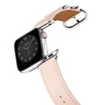 thumbnail image 3 of WFEAGL Apple Watch Band Genuine Leather iWatch Replacement Strap 42mm 44mm Pink Sand/Silver, 3 of 8