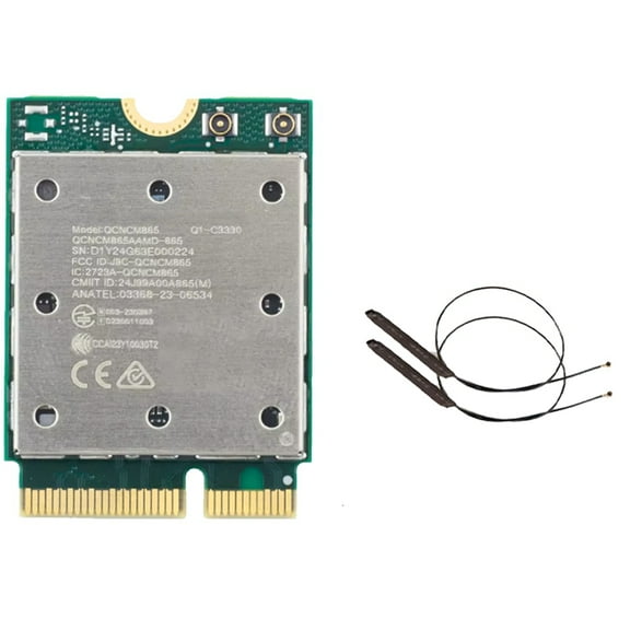 Wifi 7 QCNCM865 M.2 Network Card Bluetooth 5.3 Up to 5.8Gbps Wifi 6E Wlan Adapter for Win11
