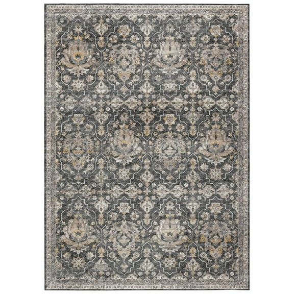 Dalyn Rug Company & Addison Rugs Indoor/Outdoor Marbella MB4 Charcoal Washable 5' x 7'6" Rug
