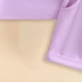 thumbnail image 5 of NIEWTR Toddler Baby Girl Smocked Outfit Ruffle Halter Shirt Flared Pants Set Toddler Bell Bottom Outfit Summer Clothes 2Pcs Summer Beach Outfits 6-12 Months,Purple, 5 of 7