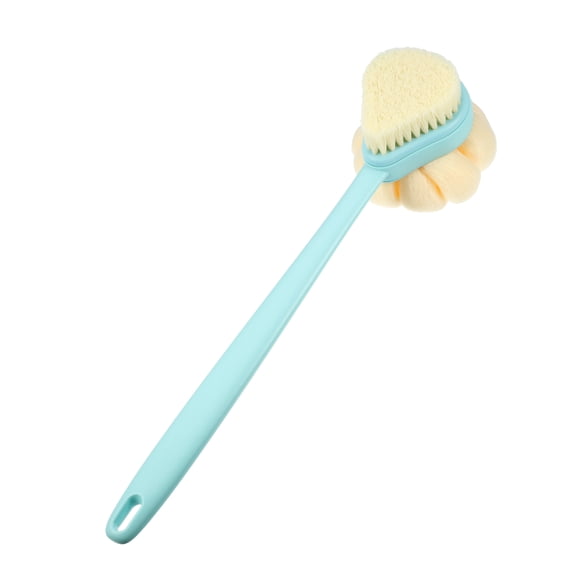 Vocoste Back Scrubber Double Side Long Handle Bath Brush for Bath Shower 14.96" Blue