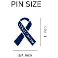 thumbnail image 3 of Colon Cancer Awareness Ribbon Pins 25 Pack, 3 of 3