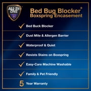 All-in-One Bed Bug Blocker Box Spring Encasement Mattress Protector, Twin