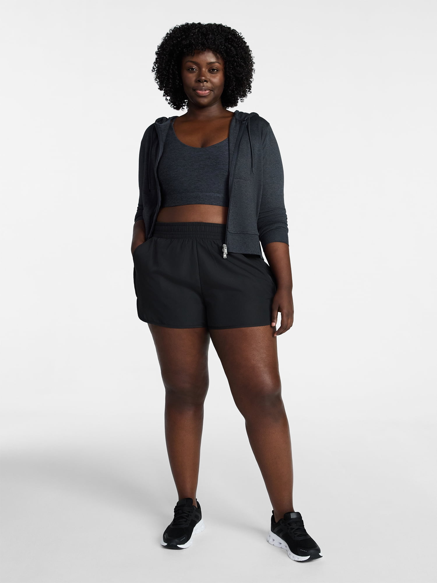 Athletic Works Women's and Women's Plus Core Running Shorts, Sizes XS-4X