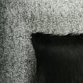 thumbnail image 3 of Nanshing Merino Style Super Soft & Fluffy Faux Fur Decorative Throw Pillow Cover, Cushion Case for Home Living Room, Black, 2 Pack, 18" x 18", 3 of 5