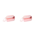 thumbnail image 4 of Seitruly Bolsa de almacenamiento portátil multifuncional de PU para cosméticos, artículo multifuncional para el hogar, bolsas de maquillaje rosa talla pequeña 2piezas, 4 of 6