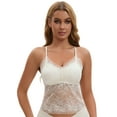thumbnail image 2 of Unique Bargains Women's Lace Mesh Camisoles for Everyday Wear M White, 2 of 6
