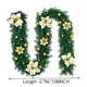 thumbnail image 2 of Fiudx Ofertas de la semana Adorno colgante para árbol de Navidad de ratán, decoración colorida para fiesta de Navidad, 270 cm/106 pulgadas, 2 of 4