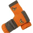 thumbnail image 3 of CCRFTGI Winter Gloves Women Cute Fingerless Gloves Butterfly Warm Patchwork Vintage Knitted Design Cold Weather Saffron, 3 of 4