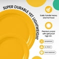 thumbnail image 3 of Exquisite Yellow Disposable Heavy Duty Paper Plates, 7 and 9 Inch, 200 Count, 350 GSM, 3 of 6