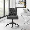 thumbnail image 2 of Modway Regent Tufted Fabric Office Chair, Black Gray, 2 of 10