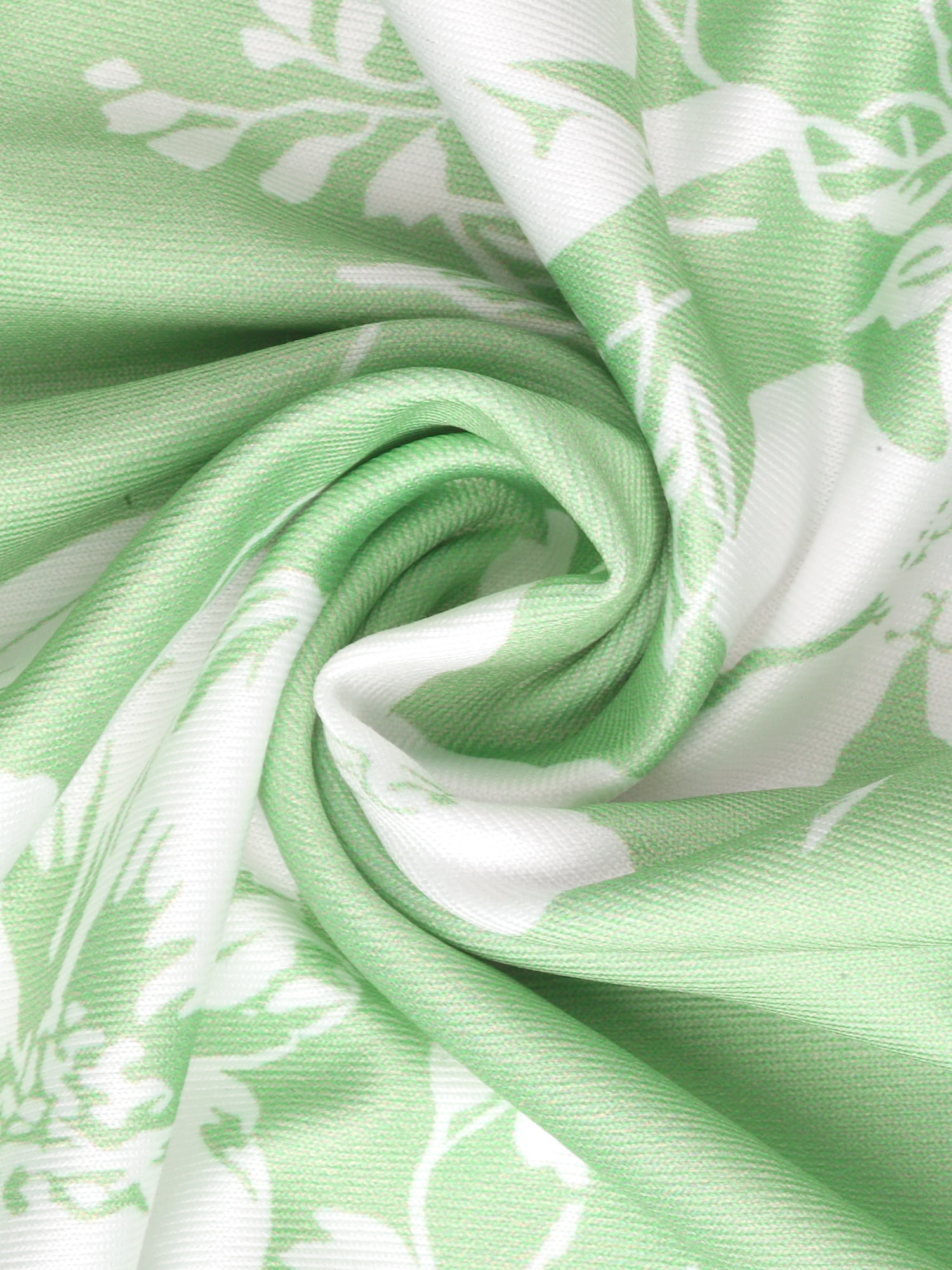 DARING DIVA Women's Sleeveless Bow Spaghetti Strap Sleepwear XL Green with White Floral