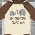 thumbnail image 4 of Inktastic My Grandpa Loves Me Boys or Girls Long Sleeve Baby Bodysuit, 4 of 5