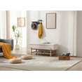 thumbnail image 5 of Dayalane Entryway Storage Bench, Wood Modern Indoor Foyer, Bench with Cushioned Seat Storage, Beige, 5 of 9