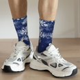 thumbnail image 6 of Vsdgher Christmas Blue Crew Socks for Men & Women, Breathable Casual Athletic Ankle Socks, 6 of 6