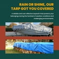 thumbnail image 6 of Tarp Cover 20X25 Green/Black Heavy Duty Thick Material, Waterproof, Great for Tarpaulin Canopy Tent, Boat, RV or Pool Cover!!!, 6 of 7