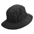 thumbnail image 3 of Breast Cancer Ribbon Survivor Embroidered Big Size Water Repellent Microfiber Golfer Hat - Black 2XL-3XL, 3 of 5