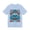 Baby Blue, variant on All-Seeing Skull Illustration Tee Winged Skull Third Eye Roses T-Shirt