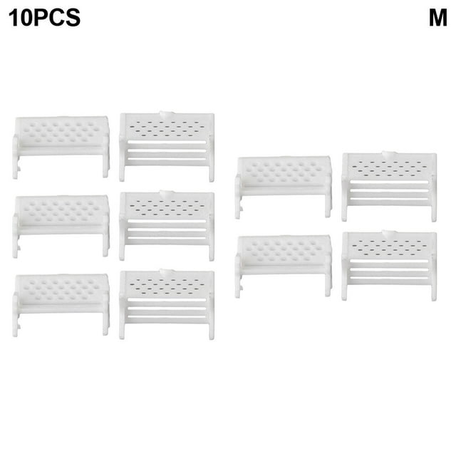 Ensemble de Chaises de Parc Miniatures 10/100 Pcs Décoration de Jardin Diy Bancs Miniatures m 10 Pcs