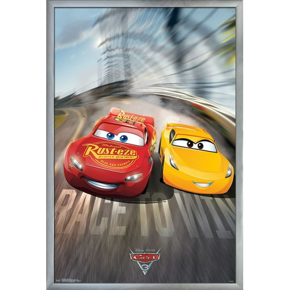 Disney Pixar Cars 3 - Race to Win Wall Poster, 22.375" x 34"