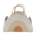 thumbnail image 1 of Organizador de pañales para bebé, cesta de almacenamiento para guardería, compartimentado, ligero Blanco Amarillo Naranja, 1 of 9